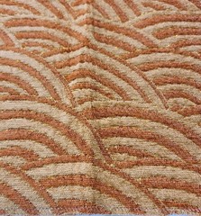 Isabelle de Borchgrave Fabric Granulite Canyon Burnt Orange Tan Gold Sample 17″