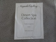 12 Keepsake Quilting DESERT SPA COLLECTION 100% Cotton FAT QUARTERS #1813