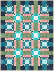 Wilmington Batiks – Desert Blossom – Bricks – Light Pink, Fabric BTY