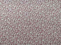 Cotton Fabric Red White Plant 57”x36” 00