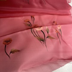 SILK Pink-Red, FABRIC 10 Yards x 22 Inches Wide or 360 Inches x 22 Wide