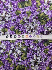 Violet Garden Purple Floral 100% Cotton Fabric Hobby Stores 3 Yards X 42″ Wide