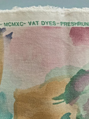 Vintage 5th Avenue Designs Fabric Multicolor Pastels 1-piece- 2-1/2 yards