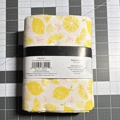 Jo-Ann Novelty Prints Pre-Cut Cotton Fabric 2yd 44in Lemons on White