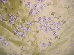 14-5/8Y Brunschwig & Fils BF10047 Blossom Silk Lime Upholstery Fabric