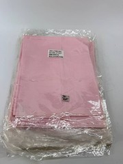 Lot of 13 New 100% Pure Silk Habotai Fabric Squares 27×27 Pink Hong Kong