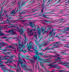 purple pink blue Spike Faux Shaggy Upholstery Apparel fur fabric BY YARD 60″ W