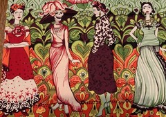 Alexander Henry “Frida La Catrina” Fabric Kahlo / De Leon Designs 2013 1.5yd