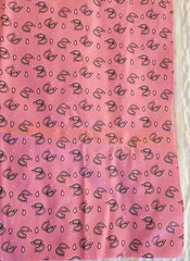 Pink Double Horseshoe Western Fabric Wild Wild West Paisley 70″x40″ Cotton Quilt