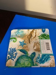 BRAND NEW CREATE IT 100% COTTON TURTLE PRECUT SEWING AND CRAFT FABRIC 18″ X21″