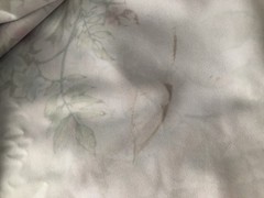 DIOR Art Flower Fabric Designs White On Multi Color Polyester Material 56”36”