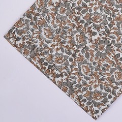 5 Yard Cotton Fabric Hand Block Print Pure Sanganeri Running Indian Vintage