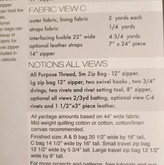 Tote Bag Patterns by Alexis Marcelle Abegg for Making 3 Bags Green Bee Kit