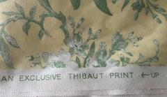 Vtg 4.5 yds Thibaut Fabric Chelsea Morning Toile Chintz Chinoiserie 54″ x 164”