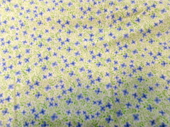 HYDRANGEAS BY SUE ZIPKIN 🌸 == BLUE, GREEN & YELLOW / 3 1/2 YARDS X 42″