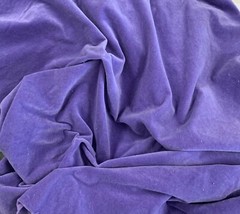 Hand Dyed Cotton VELVETEEN Fabric ROYAL PURPLE – 54″ wide