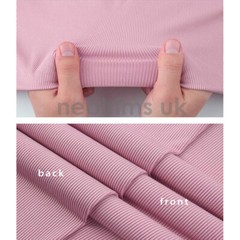Rib Knit Ribbing Fabric,Apparel or Trim Cuffs,Waistbands,Cotton Stretch,Sample