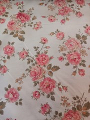 Vintage Quilt Gate by Robert Kaufman ROSES BEIGE/TAN/CORAL/PINK Cotton NEW BTY