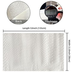 ONEART | Mirrored Glossy Faux Leather Roll 12″×54″ Snake Skin Embossed Synthe…