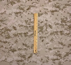 DIGITAL CAMO DESERT BEIGE 600D ARMY CRAFT PACK CLOTH FABRIC DWR BY YARD 59″ W