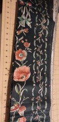 Multicolored Floral On Dark Blue Background Cotton Fabric 60″ X 7″(6)