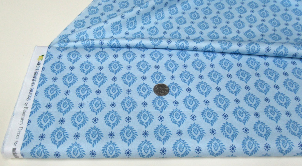 Michael Miller quilt-craft fabric SICILIAN TILE breeze 2 yds (ddc-11912)Riviera