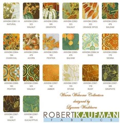 Robert Kaufman – Warm Welcome – Tiles W/ Metallic Gold – Walnut, BTY