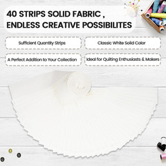 -20 Options-100% Cotton Jelly Roll Fabric Precut Strips for Quilting, Crafting,