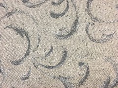 Pindler OUTDOOR Damask Weave Upholstery Fabric- Volute/Slate (3833) 2.40 yds
