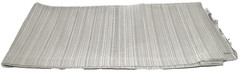 Vtg Gray Satin Cotton Blend Striped Thick Heavy Upholstery Fabric 60″ x 1 yd 14″