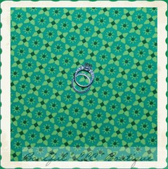 BonEful FABRIC FQ Cotton Quilt Lime Green Bright Stripe Star Flower Block Square