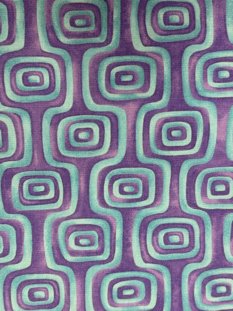 Decorator Fabric Modern Geometric Blue/Purple Cotton **Read for Yardage