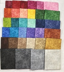 Paint Tonal ~ 34 Fat Quarter Cotton Fabric Bundle ~ Quilt Blender Colorful