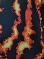 Fire Red and Yellow Spandex Fabric by the Yard – Flames Print Stretch Fabric
