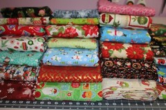 100 PC 5 INCH (5″ X 5″) CHRISTMAS QUILT SQUARES-Cotton Fabric-Crafts-Sew