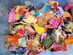 Boho Vintage Charm Pack: 50 pc Kantha Scrap Fat Quarter Bundle – Pre-Cut 6.5×6.5
