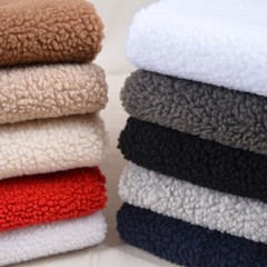 Sherpa Fleece Lining Fabric DIY Lambskin Thermal Lined Material Sold Half Meter