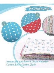 50pcs 10X10” Assorted BROWN BEIGE Floral Cloth Squares Sewing Fabric Patchwork