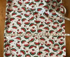 Vintage Red & Green Watermelon Slices on White Quilt Cotton, P5937 45” x 2yrds