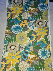 Outdoor Fabric PKL Studios Catching Rays Blue Floral 3yds 17 inches 45″ Wide
