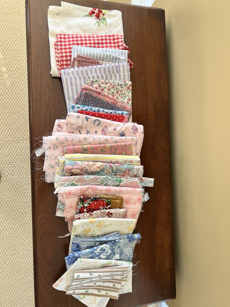 Large Lot of Vintage Fabric (3lbs)