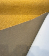 Atlas Gold Bouclé-Inspired Belgian Chenille Upholstery Fabric By The Yard