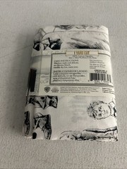 Harry Potter White and Black Print 100% Cotton Fabric One Yard 36in x 44in