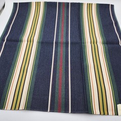 Ralph Lauren discontinued green blue red yellow tripe Fabric 26″ x 25”