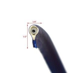 Malibu Boat Pipe Cord Welting | Dark Blue 1/4 x 1/2 Inch (YD)
