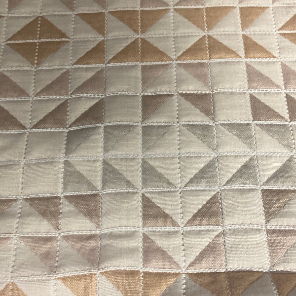 Global Textiles Stitch AU Quilted Beige Upholstery Fabric