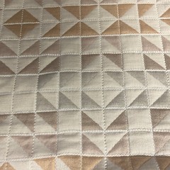 Global Textiles Stitch AU Quilted Beige Upholstery Fabric