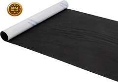 Black Microfiber Fabric Self-Adhesive Suede Look 39.37In X 78.74In, Premium Synt