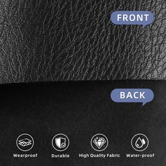 Faux Leather Upholstery Fabric Black Vinyl Sheets Replacement Car Sofa
