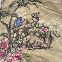 Fabric Ronald Redding Grand Passage Asian Camel Elephant Chinoiserie Upholstery